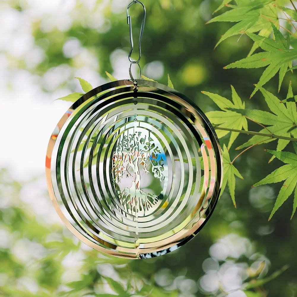 Wholesale 3D Life Rotating Stainless Steel Wind Chimes